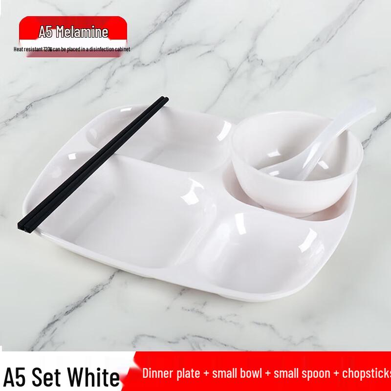 A5 Melamine Divided Cafeteria Tray
