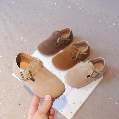 Chaussures en cuir antidérapantes pour enfants, mocassins tendance de style britannique rétro, chaussures plates tendance pour garçons et filles, semelles souples