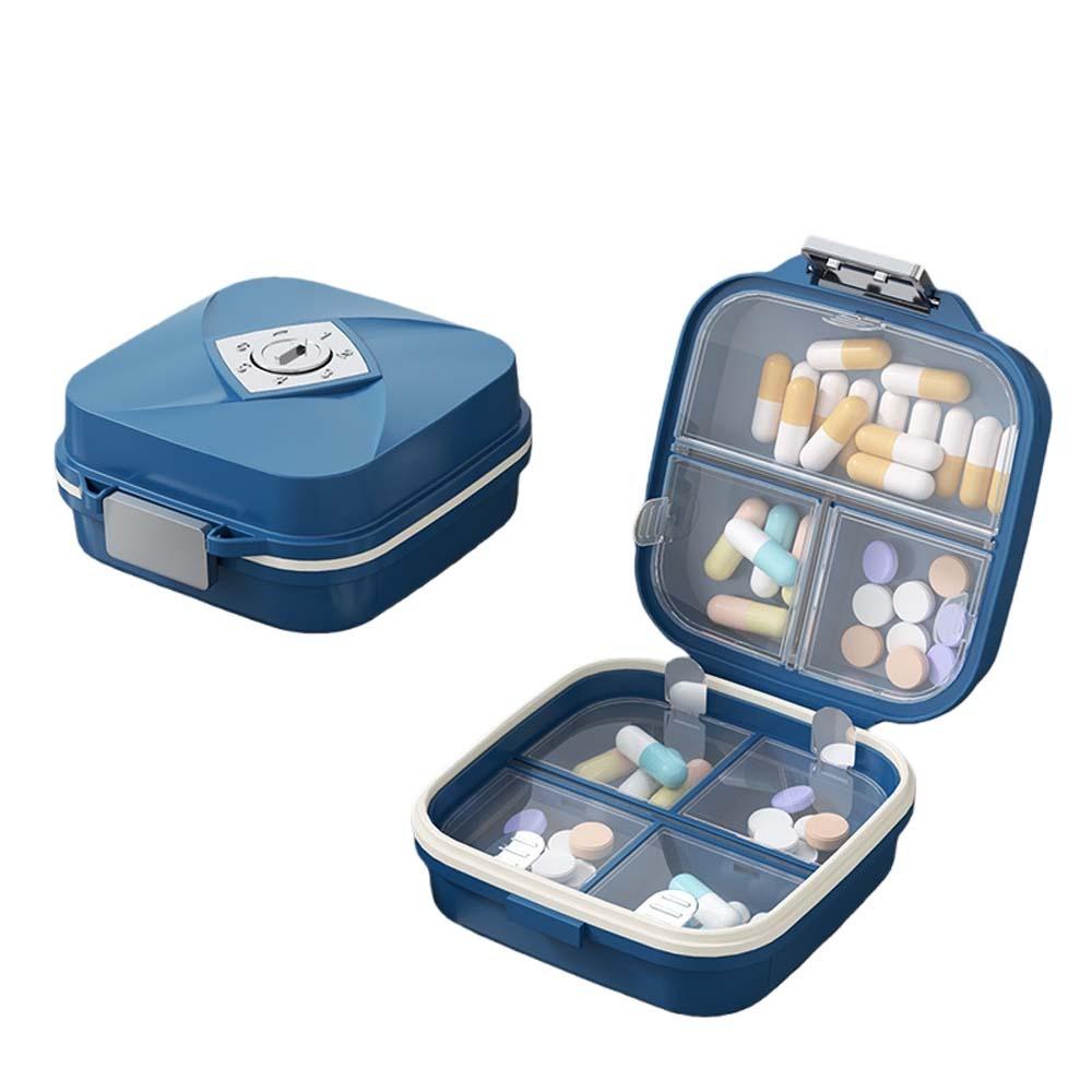 Grids Sealing 7 Grids Pill Box Medicine Tablet Container Mini Jewelry Storage Pill Organizer Plastic Dustproof