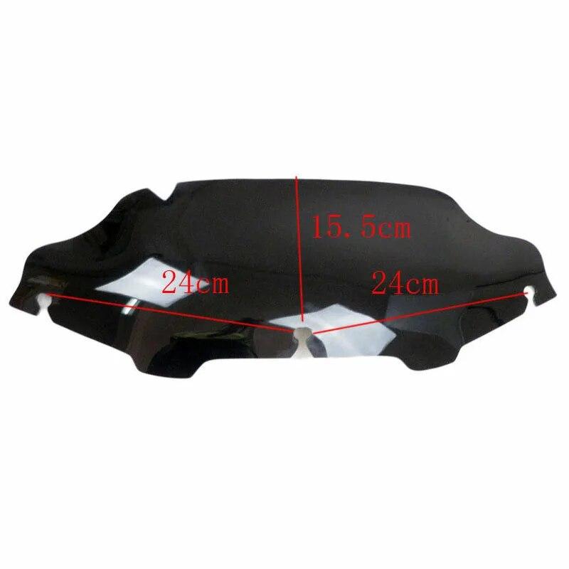 6" Windschutzscheiben-Windschutzscheibenverkleidung für Motorrad für Harley Touring Electra Glide 1996-2013 Verkleidungs-Windschutzscheiben-Abweiser