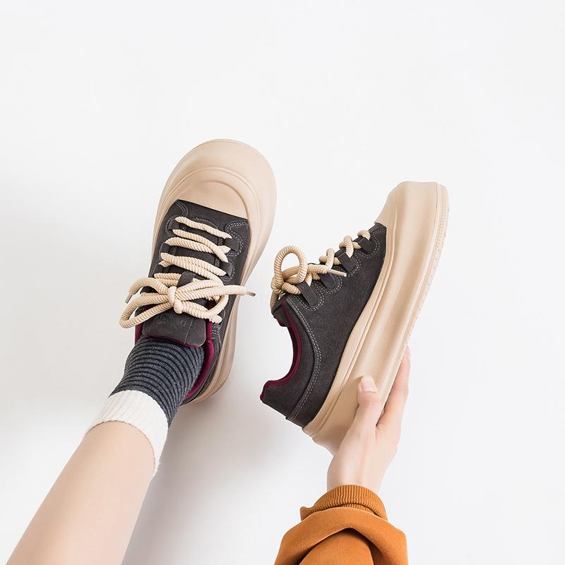 

Холодные липкие туфли-платформа, женские кеды, осень-зима, новая повседневная обувь, ретро, универсальные, низкие, удобные 38