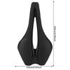 EC90 Black Line Bicycle Soft and Comfortable Seat Cushion for Mountain and Road Ergonomic Hollow Design for Stress Suitable for Men and Synthetic