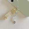Delicate Handmade Acrylic Bead Keychain Fashion Forward Acrylic Bead Keyring Elegant Handmade Phone Straps Chain Charm
