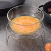 Stainless Steel Multifunctional Steaming Rack for Rice Cookers - Durable and Compact Sheet-Type Tripod