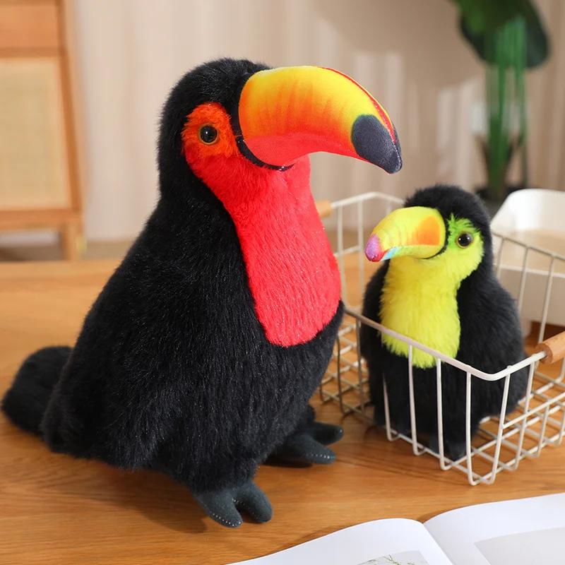 20/30/40CM Simulering Toco Tukan Plysjleker Søt Ramphastos Toco Kosedyr Animerte Fugledukke Søt Hjemmedekorasjon Gaver