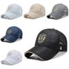 Polyester Mesh Baseball Cap With Sun Protection Adjustable Outdoor Sun Hat For Men