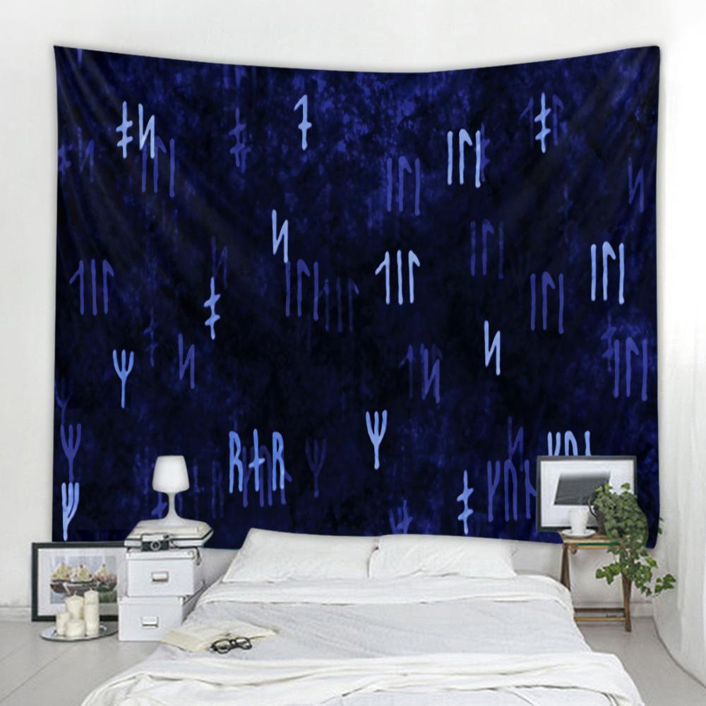 Ästhetische Kunstdekorations-Wandteppich, mystische Symbole, Zaubersprüche, psychedelisch, Wanddekorations-Hintergrund, Wohnzimmer, Schlafzimmer