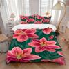 3pcs Floral Pattern Bedding Set, Suitable for Bedroom Decoration, (Includes 1 Duvet Cover And 2 Pillowcases, Quilt Not Included) Yy250822193