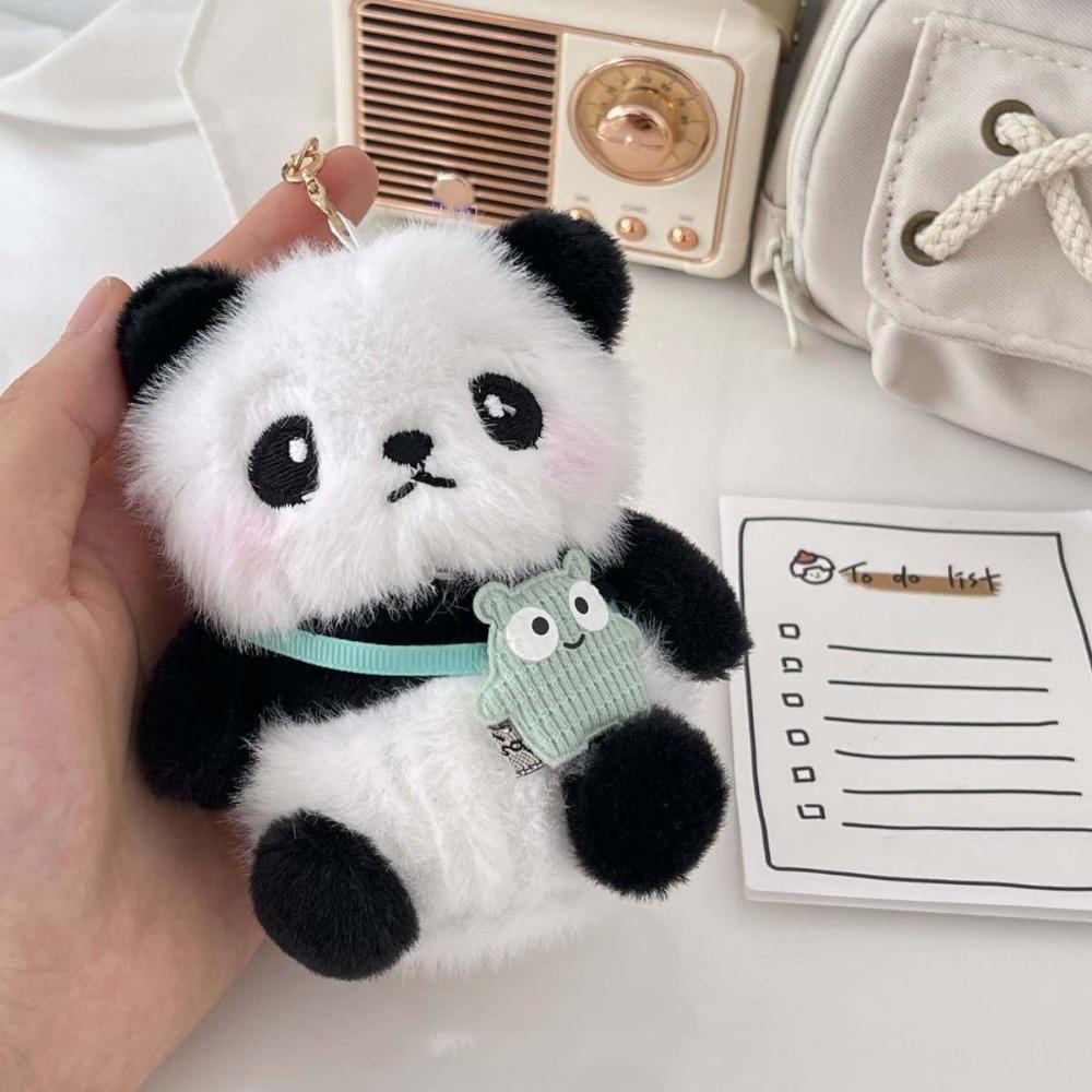 Plush Cute Panda Keychain PP Cotton  Trend   Christmas Gift