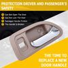 OCPTY Door Handle Interior Rear Passenger Right Side Replacement Fit 1994-1997 for Honda for Accord Inside Door Handle Beige