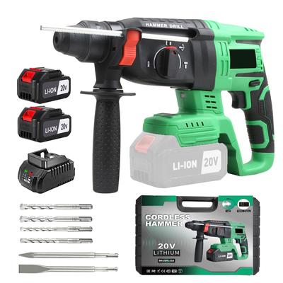 20V Akku-Elektro-Bohrhammer mit SDS Plus Bohrer Heimwerker-Qualität Akkubetrieben für Abbruchbohrungen Lokales EU-Lager