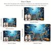 Dolphin Coral Reef Doormat Underwater World Rug, Vibrant Marine Life Print Non-Slip Machine Washable Door Carpet Decor