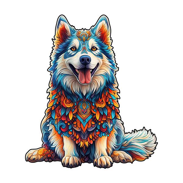 Jigsaw Puzzle Mysterious Animal Puzzles Dog Puzzles Present Designed for Adult Children Instructive Fabulous Present Interactive Games Wooden