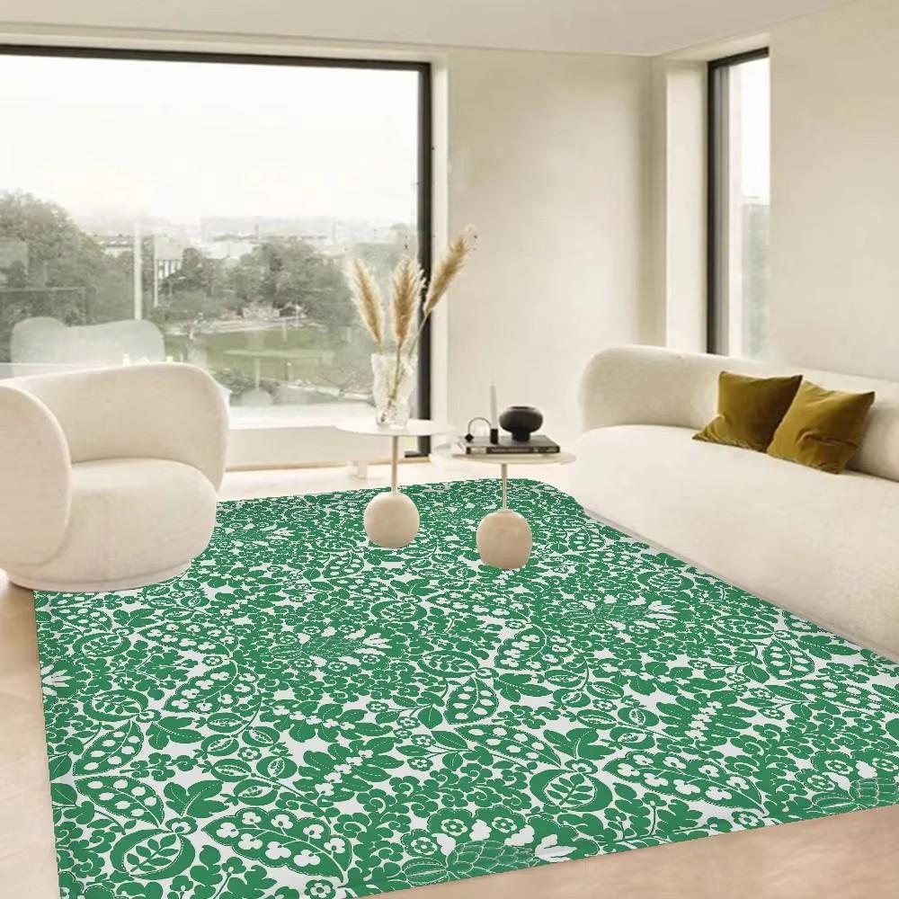 Vibrant Multicolor Floral Area Mat - Non-Slip Polyester Mat, Large Size Home Decor Rugs for Living Room, Durable Floor Covering