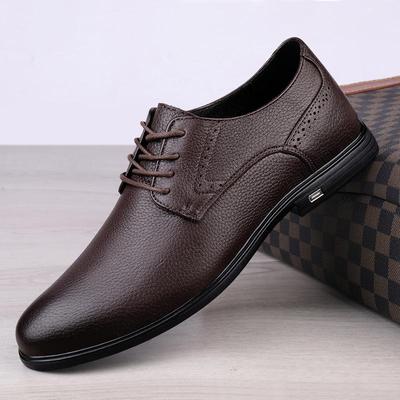 FashionGenuine Leather Mens Oxford Shoes Fashion Brand Man Casual Shoes Handmade Men Business Flats Soft Formal Dress Footwear Sneakers