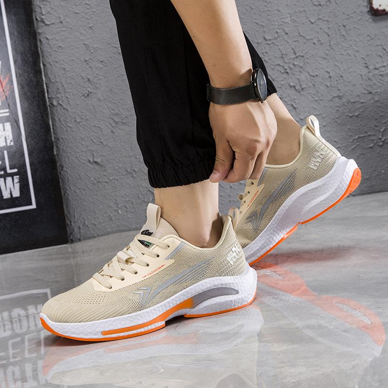 

Customized sports shoes men s summer new fashionable breathable men s shoes thick sole lightweight low top lace-up comfortable trendy shoes foreign tr 39