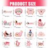 17Pcs Animal Iron On Fabric Patches Adhesive Embroidery Applique For Jackets Backpacks Clothing Decoration Sewing Craft