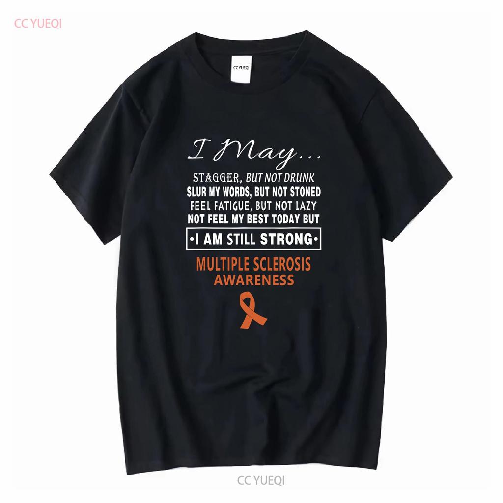 Multiple Sclerosis Awareness T Shirt vintage Washed Unisex Comfortable Versatile Stylish homme Top For Everyday Wear Casual