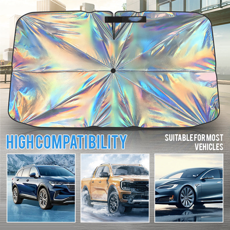 Auto-Sonnenschutz, Auto-Windschutzscheiben-Laser-Sonnenschutz, Auto-Sonnenschutz, einziehbarer Sonnenschutz, Wärmedämmung, Frontscheiben-Sonnenschirm
