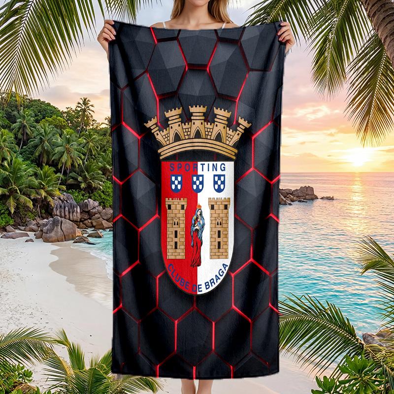 Braga FC print Quick Dry Beach Towel Microfiber Absorbent Portable Travel Swimming Towel