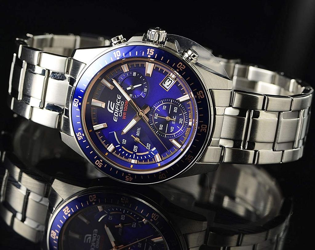 Casio Edifice EFV-540D-2AVUDF Men's Watch, 100m Water Resistant, Chronograph [Parallel Import]