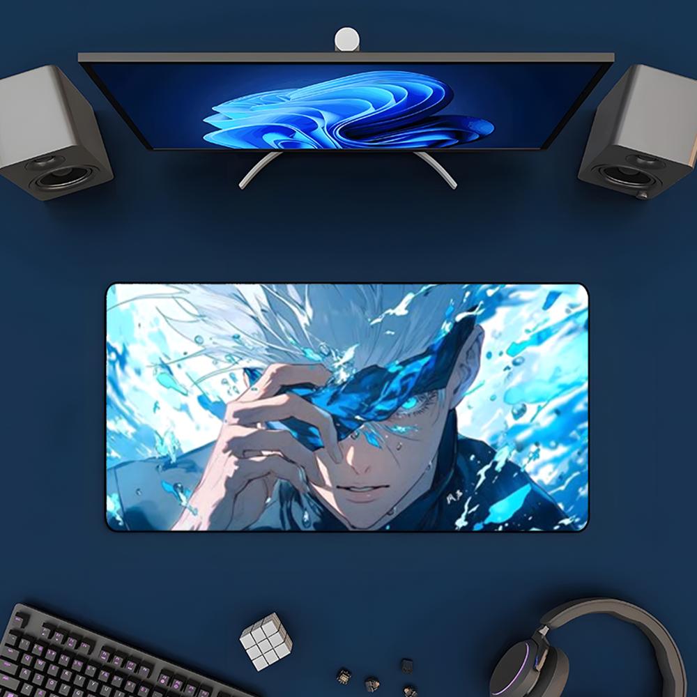 

Satoru Gojo Mouse Pad Mousepad Large Gaming Mouse Pad LockEdge Thickened Computer Keyboard Table Desk Mat 600x300x2mm