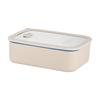 Korean Square 304 Stainless Steel Lunch Box with Airtight Glass Lid - Microwave Safe