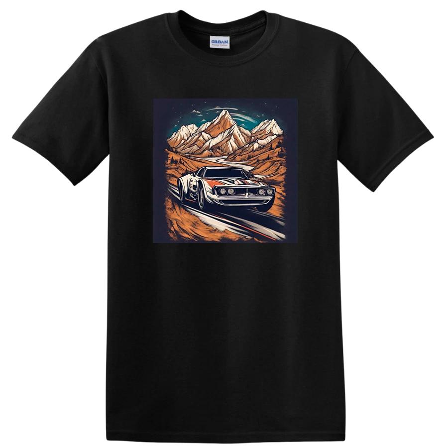 Classic Car Adventure Mountain Scenic T Shirt Retro Vintage Tee Design XL