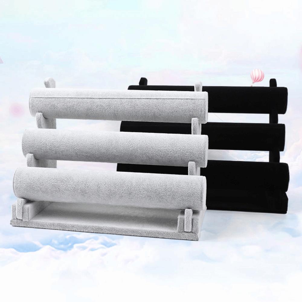 3-lagiger Armband-Ketten-Uhren-T-Bar-Ständer Multifunktionaler Armreif-Präsentationsständer Präsentationsrequisiten