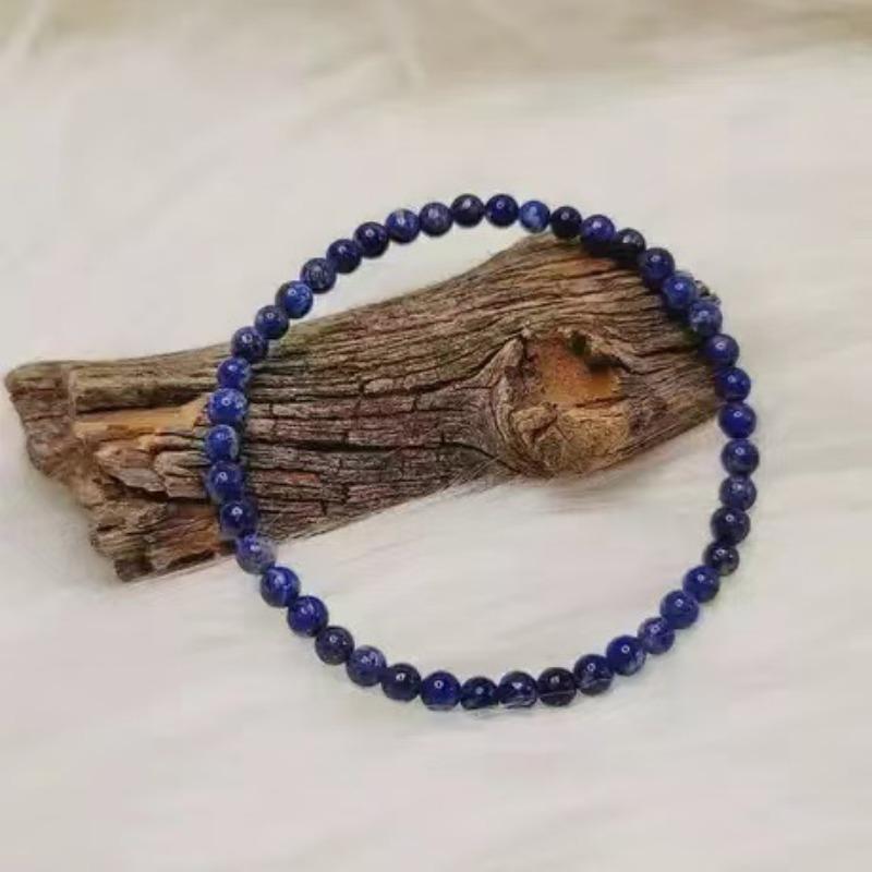Natural Lapis Lazuli Beaded Bracelet For Men Women Yoga