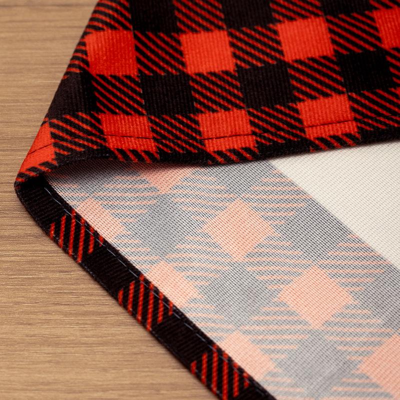 Buffalo Check Christmas Table Runner Seasonal Winter Christmas Xmas Waterproof Reusable Holiday Farmhouse Style Table Decoration