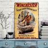 Vintage Winchester Munition Metallschild, Jagdhütte Wandkunst