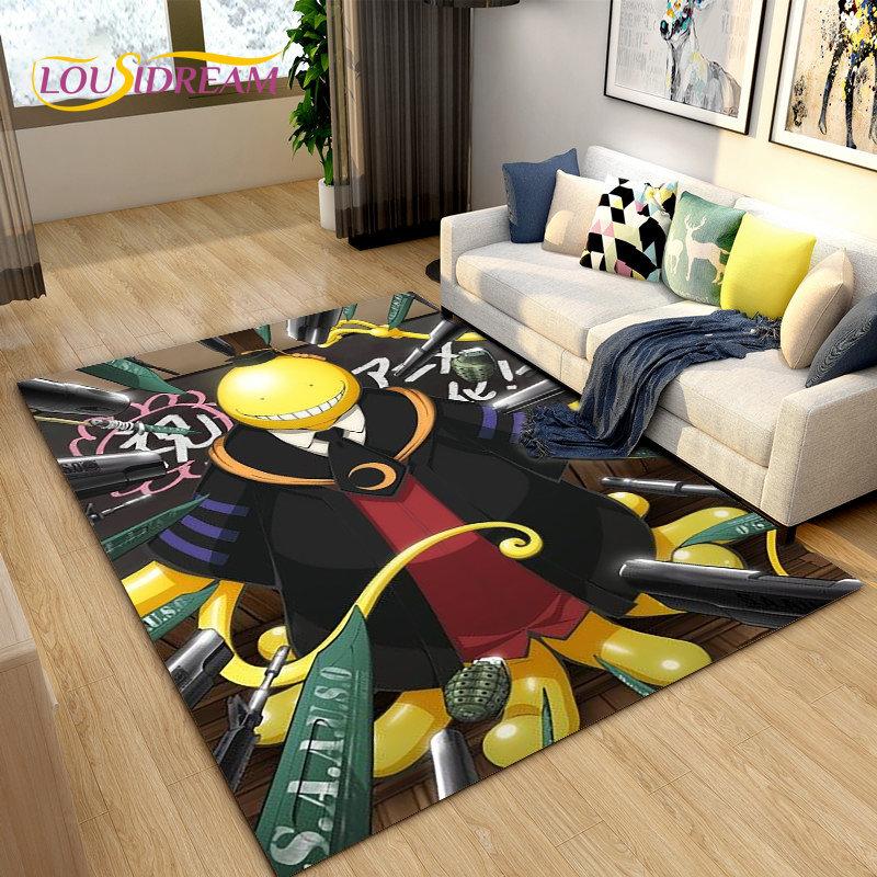 Assassination Classroom Octopus Teacher Area Rug,Carpet Rug for Living Room Bedroom Sofa Doormat Decoration, Non-slip Floor Mat