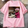 Funny Housewife Cat TShirt Vintage Short Sleeve Gen Z T Shirt Funny Cat Lover Tee Funny Animal Tshirt Short Sleeve ONeck Tops