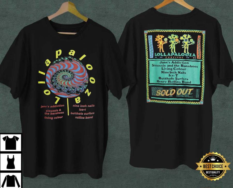 Lollapalooza 1991 Music Festival Tour TShirt Unisex T-Shirt XXXL