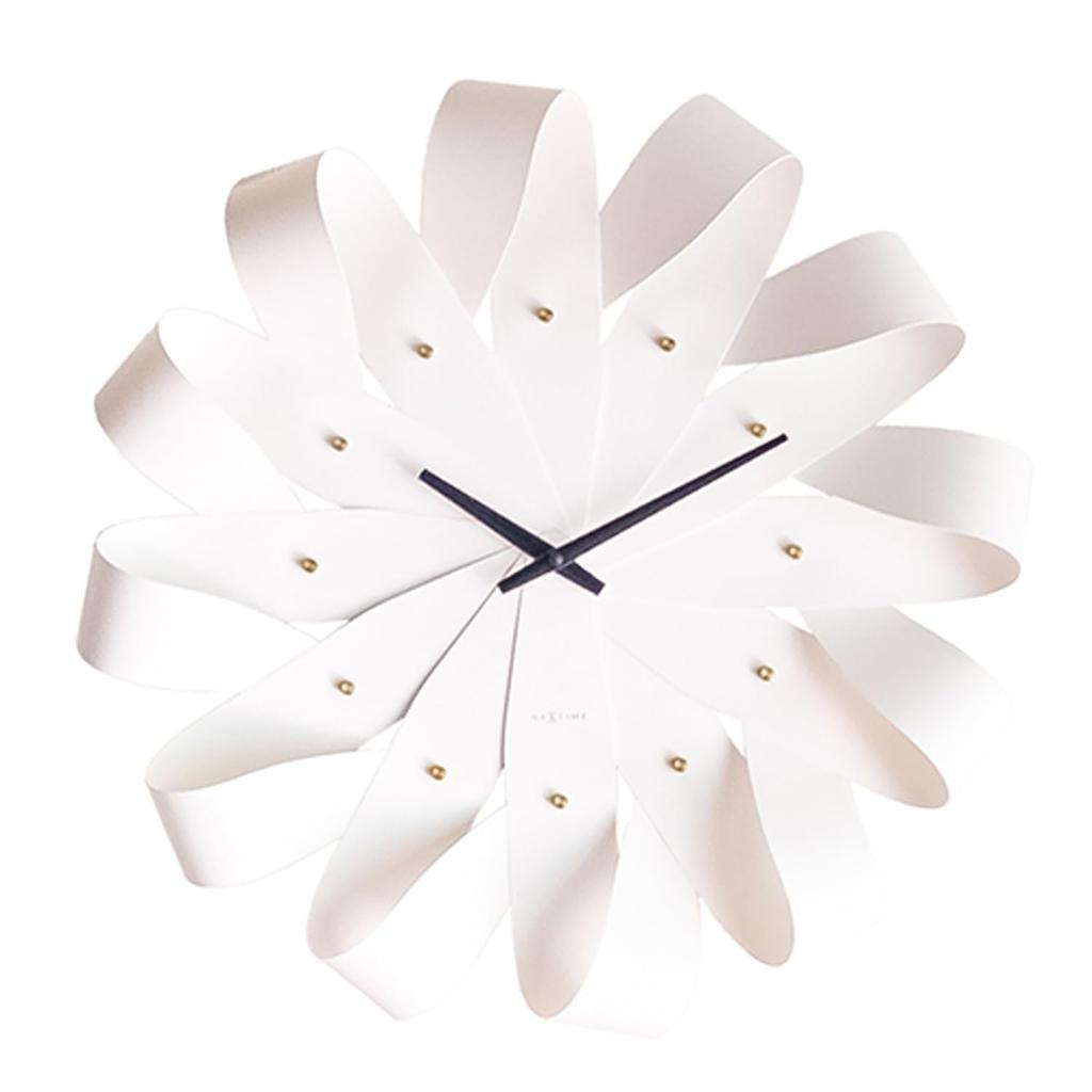 El Commune Wall Clock Kazaguruma White NXT-J019