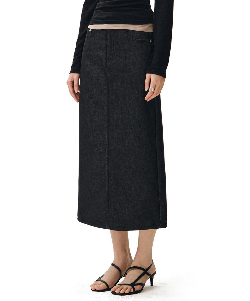 Deketeuumeon Signature Long Skirt Dcsk003Cpblack