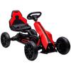 Children's Pedal Go-Kart, 4-Position Adjustable Seat, EVA Wheels, 100 X 58 X 58.5 Cm, Red and Black