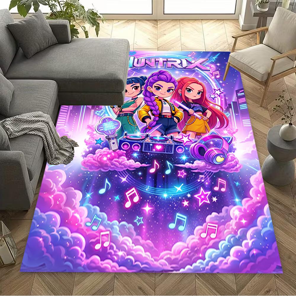 Huntress Power Unite Floor Rug Office Rug Design for Kitchen Hallway Entryway Balcony Antislip Carpet Decorate Offices