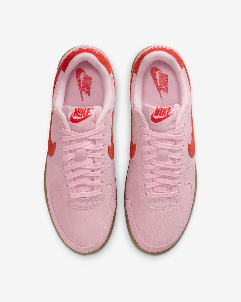 IF1743-602 Nike Field General Suede Shoes Pink Foam Gum Dark Brown (Women's)