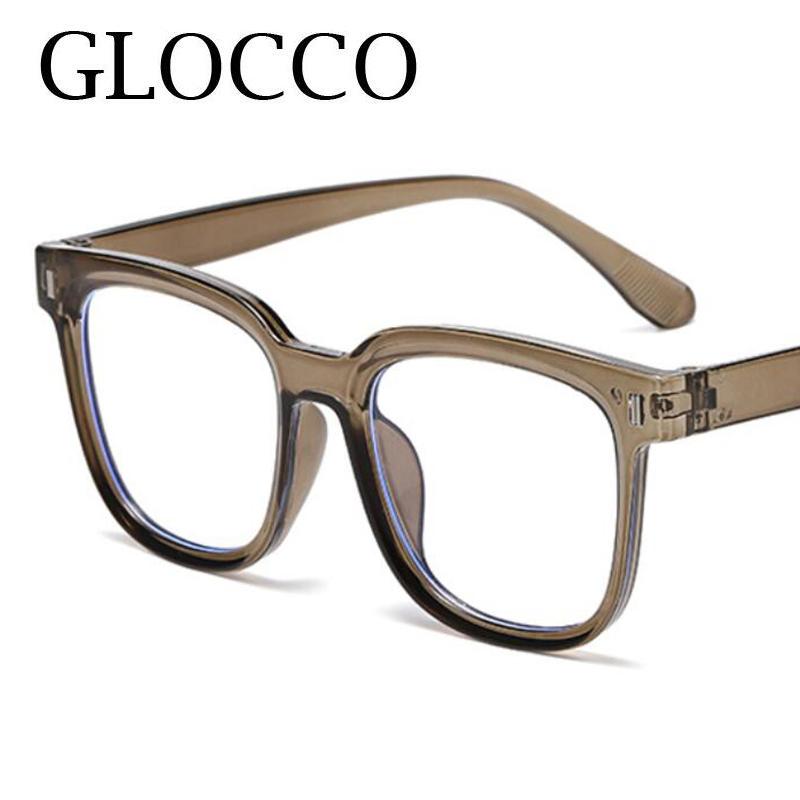Retro Leopard Big Size Square Reading Glasses For Women Men Fashion Rice Nail Blocking Blue Light Optical Computer Glasses Plus