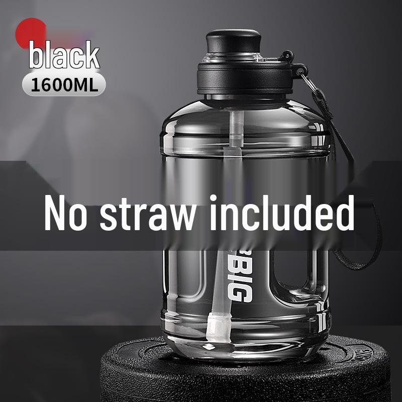 Large Capacity Portable Plastic Water Cup with Straw for Summer Sports