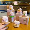 "Relaxed Pig Desktop Decor Item, Gift Idea, Cute Piggy Figurine, High-end and Cute Pig Stuffed Toy, Cute Pet"