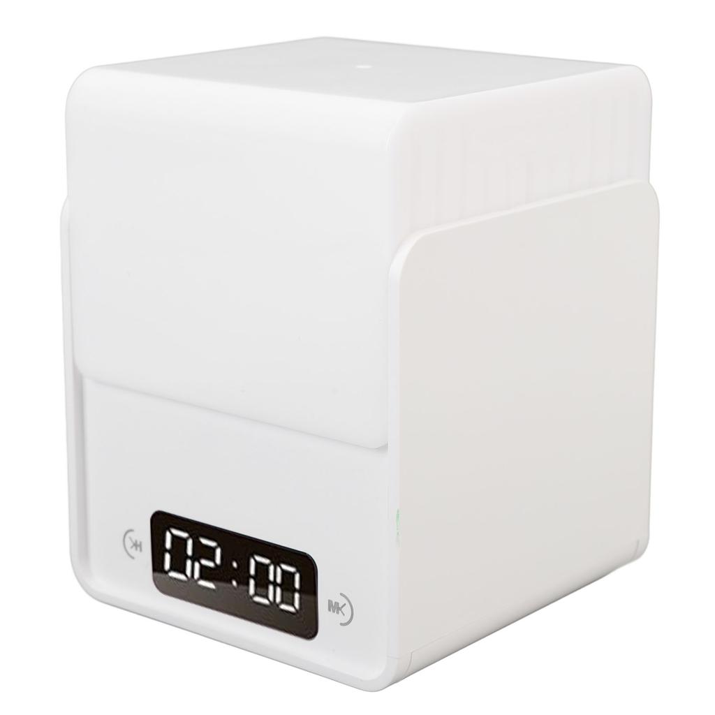 2 in 1 LED Cube Night Light with Clock 3 Color Temperature Dimmable Rechargeable Digital Night