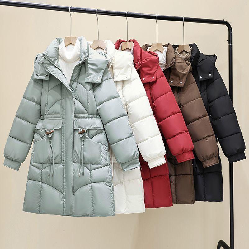 Thickened New Padded Jacket Winter Women's Medium and Long Down Padded Jacket Slim and Thin Fashion Padded Jacket Foreign Style