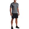 Under Armour Solid Color Large Logo Print Breathable Sports Training Shorts Men Shorts Black 1370394-001