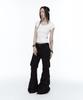 ROUGHNECK Bootcut Cargo Strap Pants Black