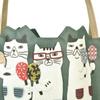 [Kusuguru Japan] Coated Tote Bag, Nekomaruke GR