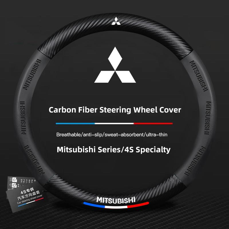 Mitsubishi Exclusive 3D Embossed Anti Slip Steering Wheel Cover For Mitsubishi Xforce ASX L200 Eclipse Cross Outlander Xpander