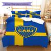 Boca Juniors Pattern Bedding Set Quilt Cover Pillowcase Home Decor Gift (1 * duvet cover + 2 * pillowcase, without core)